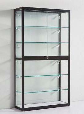 Quick Ship Glass Showcase Cabinet With Adjustable Layer And Led Lights