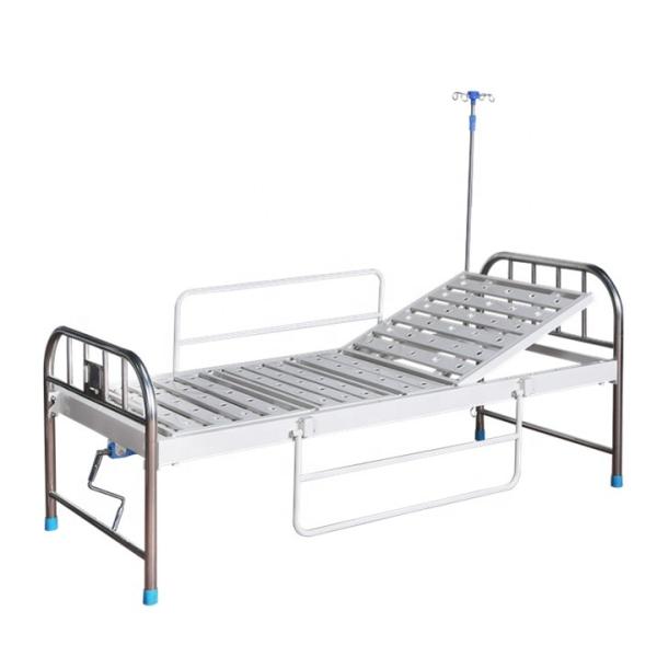 Cama aluída do paciente hospitalizado do declive dois com os trilhos laterais de liga de alumínio