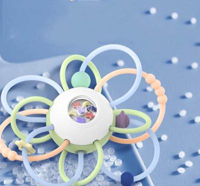 Newborn Baby Manhattan Silicone Hand Grab Ball Toy Soft Silicone Dental Glue Soundmaking Preschool Soothing Device