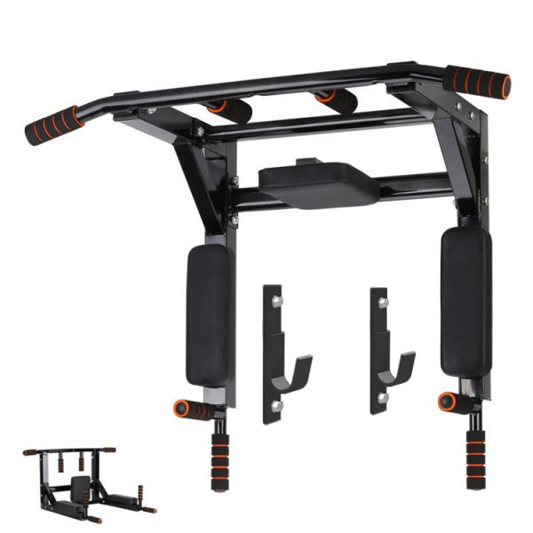 Universal Gymnastic Parallel Bars for Indoor Black Doorway Multi Function Chin Up Bar