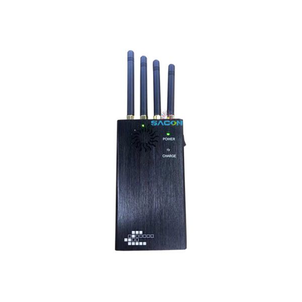 2W Output Power 4 Bands Portable Signal Jammer with 1.5 Hours Working Time for