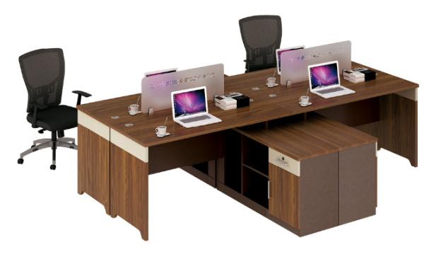modern 4 seats wood office workstaion table office furniture