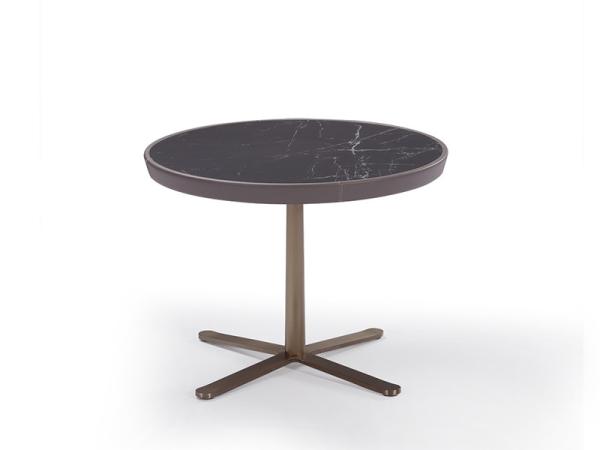 Stellar Base Black Marble Coffee Table Ceramic Top With SS Frame