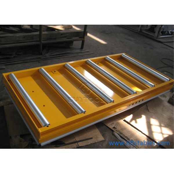 Elevador estacionário da pálete do carro hidráulico elétrico do elevador da tabela equipado com a parte superior 1.1kw do transporte