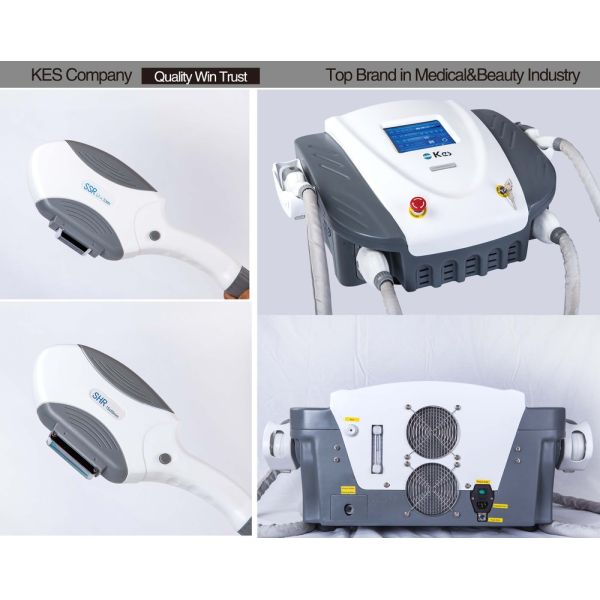 E-light IPL RF 110V 50 - 60Hz  E-light IPL Beauty RF White Gray Equipment with Drive Power 1400W