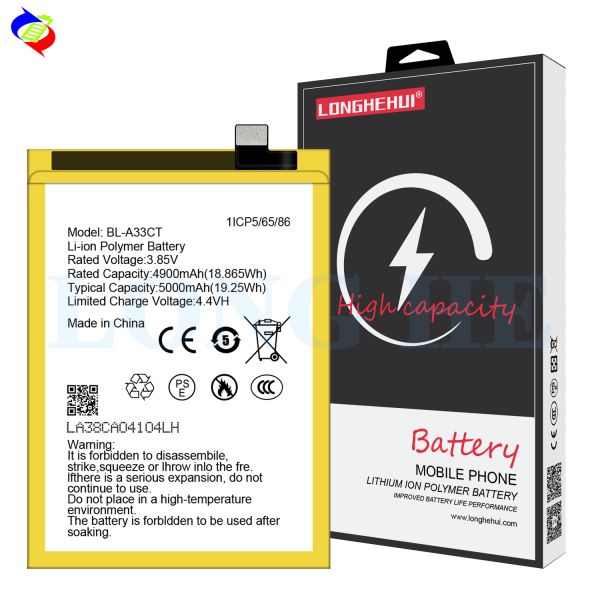5000 мАч 3.85В перезаряжаемая литий-ионная полимерная батарея BL-A33CT для мобильных телефонов General Mobile GM22