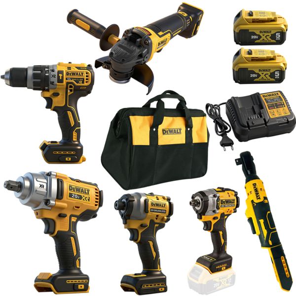 9pcs ODM Dewalt Impact Wrench Kit 9in1 Dewalt Ratchet Set Lithium Battery