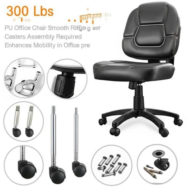 Lightweight 25 Lbs PU Office Chair with 20 Inches Seat Width and 25.5 Inches Dimensions for Ergonomic Comfort