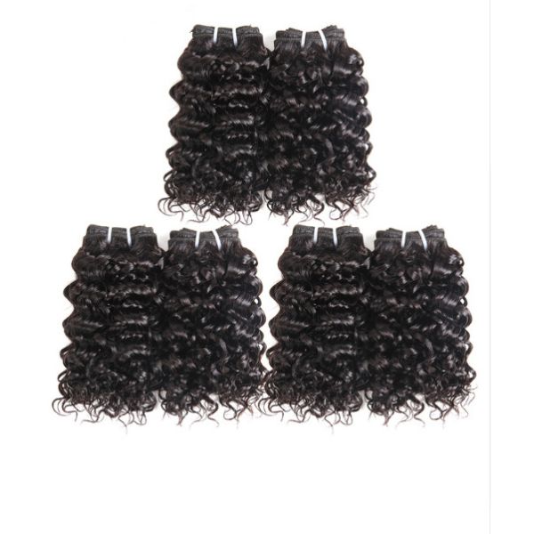 Virgin 100% Malaysian Human Hair Bundles Extensions Deep Curly CE BV SGS