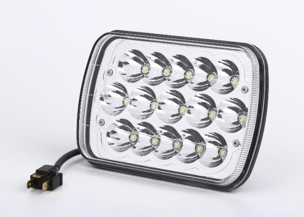 Three Row LED Pod Headlights 45 Watt Housing Material 6063 Aluminum Alloy