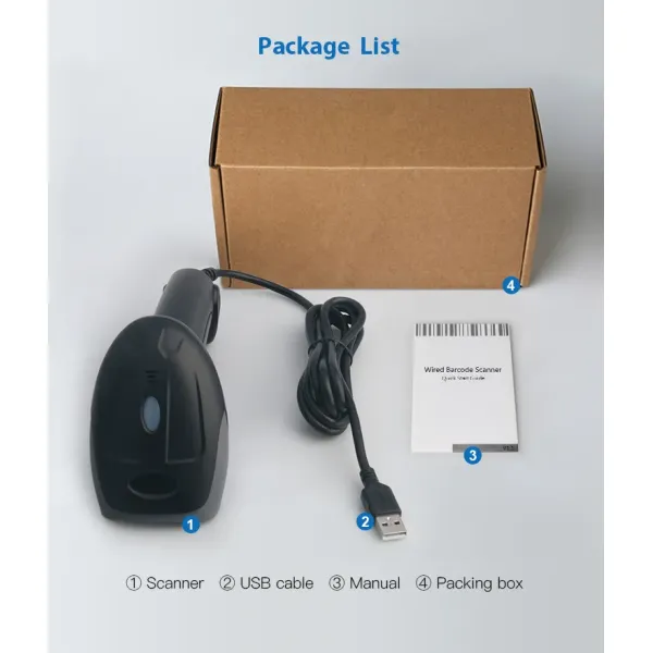 DYscan DS2806-1D 1D Barcode Scanner USB 300 Scans/sec