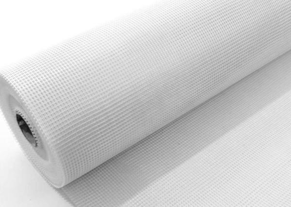 White 60g-300g 4x4mesh Fiberglass Wire Mesh Plain / Twill Woven