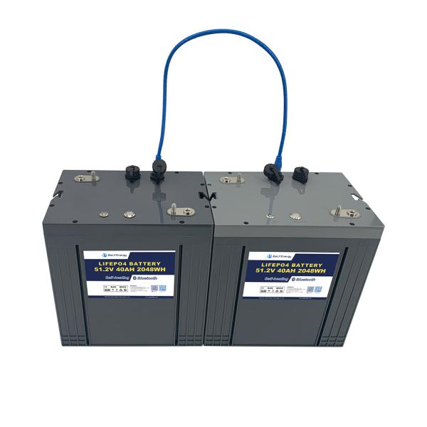 48V 40Ah LiFePO4 ゴルフカート バッテリー ブルーツと自己加熱機能