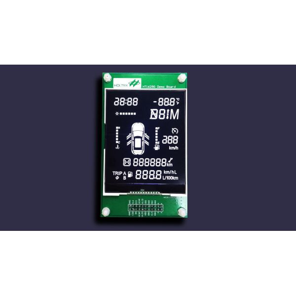 7 Segment Numeric LCD Panel REACH FSTN Positive For Thermostat