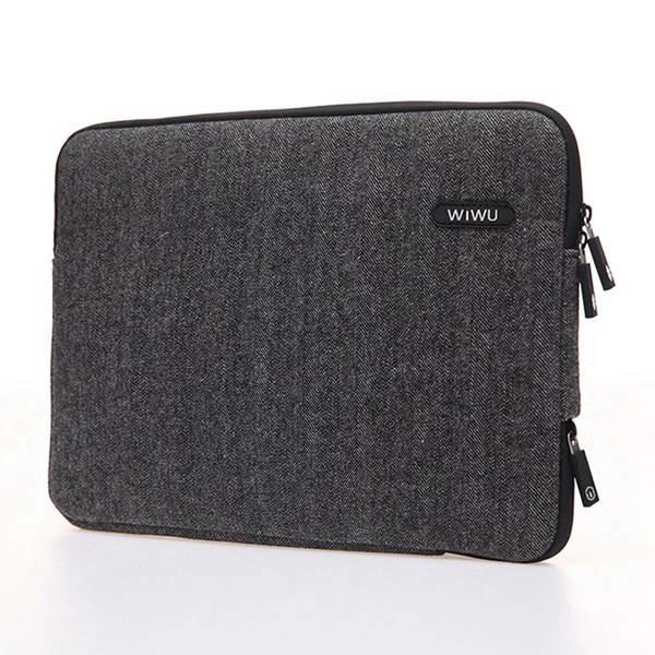 Waterproof Felt Mens 17 inch Laptop Bags , Zipper Notebook Sleeve
