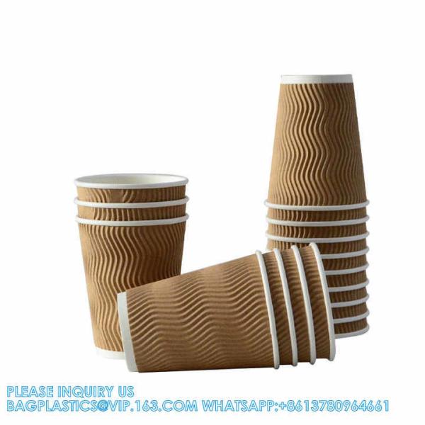 Christmas Disposable Coffee Cups 12 Oz Insulated Ripple Wall Cup With Lid, Xmas Disposable Coffee Espresso Cups