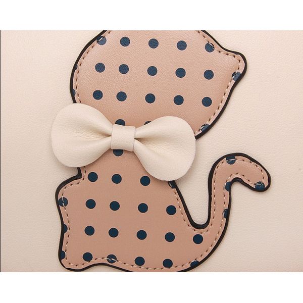 The new shoulder bag cute cartoon bow PU leather handbags