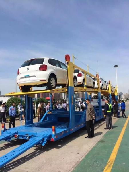 Customization BPW Axle 2 Axle Transport Truck Semi Trailer 2 Layer Car Transport Trailer