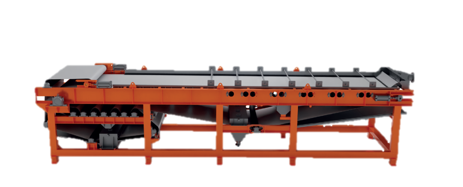 Width 2 Meters Horizontal Belt Filter Solid Liquid Separators For Mining