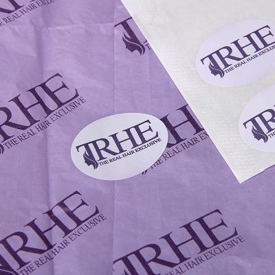 Etiquetas de papel ovais personalizadas da etiqueta das etiquetas da etiqueta para a extensão do cabelo