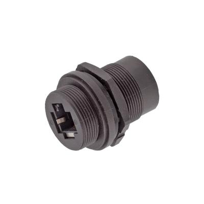 Net Female Base Waterproof Electrical Cable Connector RJ45 IP67 CAT5e CAT6