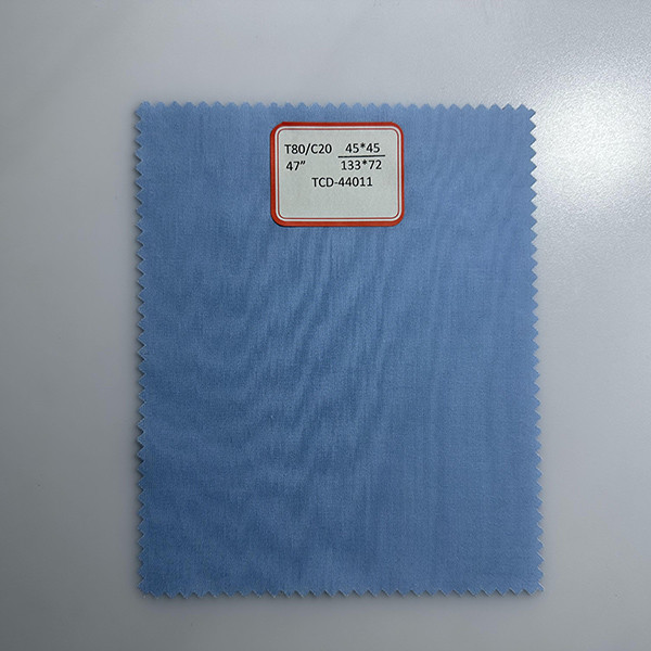 TC Polycotton Fabric 80/20 45*45 133*72 1/1 47'' Dyed Pocket Fabric Shirt Fabric Hemming Lining
