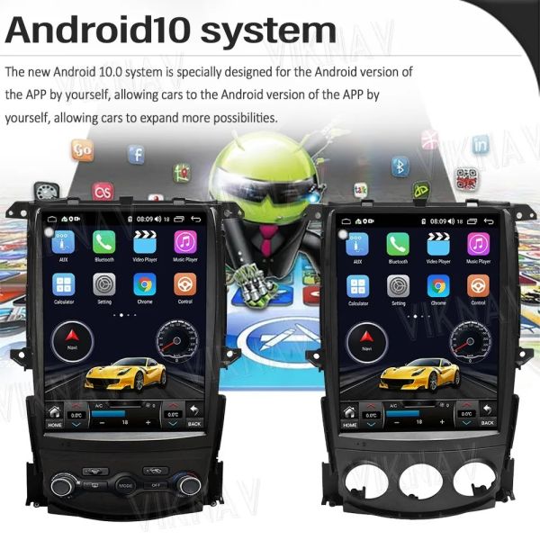 12.1 дюймовый сенсорный экран Setereo Для 2008-2018 Nissan 307Z Мультимедийный проигрыватель GPS навигация беспроводная Carplay 4G Wifi