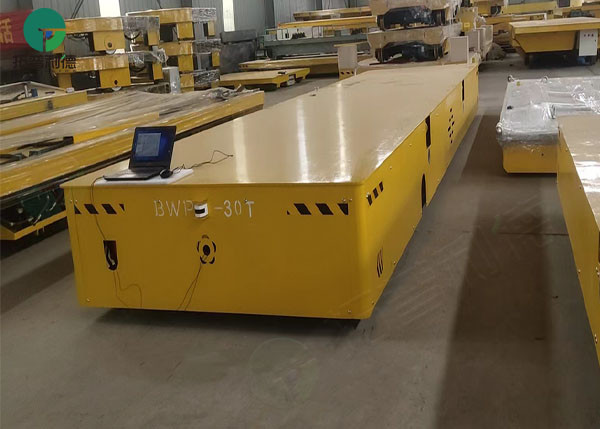 Steerable Flatbed Cargo Heavy Duty Electric Platform Trolley