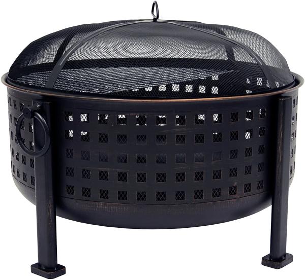30 Inch 26.4 Pounds Portable Charcoal Fire Pit Outdoor Warming Bbq