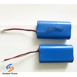 3.7V перезаряжаемая литий-ионная батарея ICR18650 1S2P с UL2054 для лампы