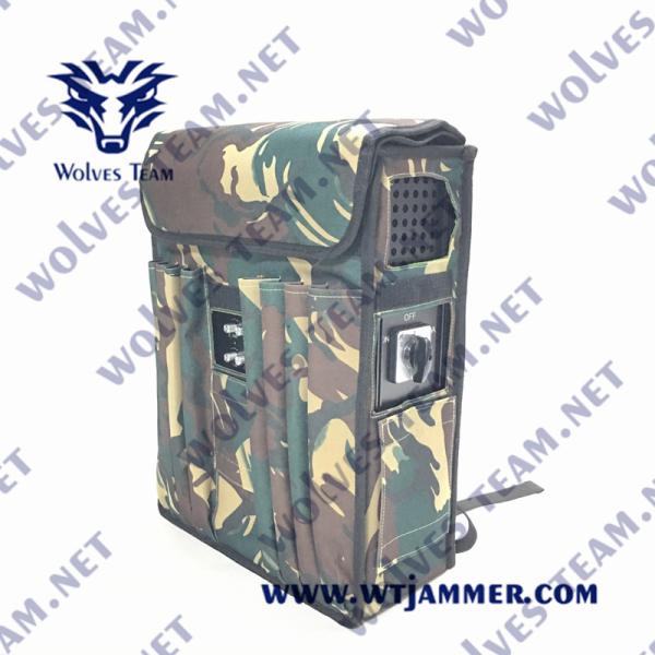 Brouilleur de signal dorsal 80W-160W pour GSM 3G 4G 5G GPS WIFI UHF VHF, capacité d'interférence du signal