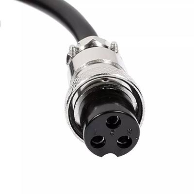 3 mm 3,5 mm 5,5 mm GX16 fêmea 4 pinos cabo conector de aviação