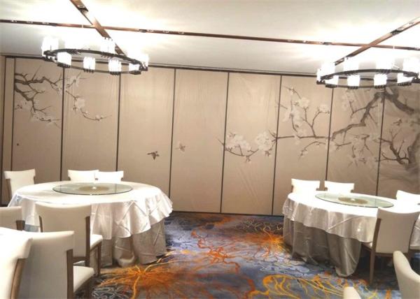 Customized Printing Sliding Hanging Room Dividers Wall Partition For Hotel