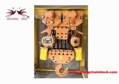 32T/70400lb Electric Chain Hoist With Beam Trolley For Workshop