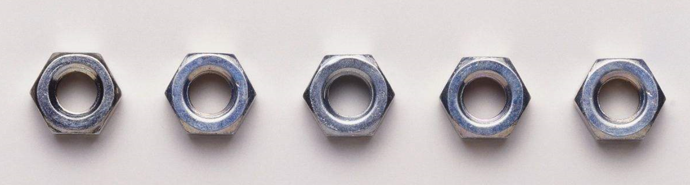 Customized Stainless Galvanized Hex Nut Plain Color M5 - M64 Excellent Corrosion Resistant