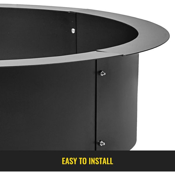 Огневая яма вставка для самодельного костра кольцо тяжеловесное твердое стальное строительство для наружного использования