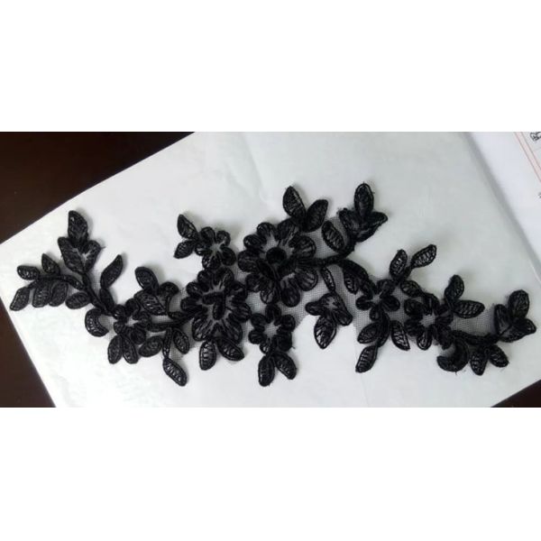 Apparel  Accessories Ivory  Embroidery  Cord Lace Applique for Bridal Dress