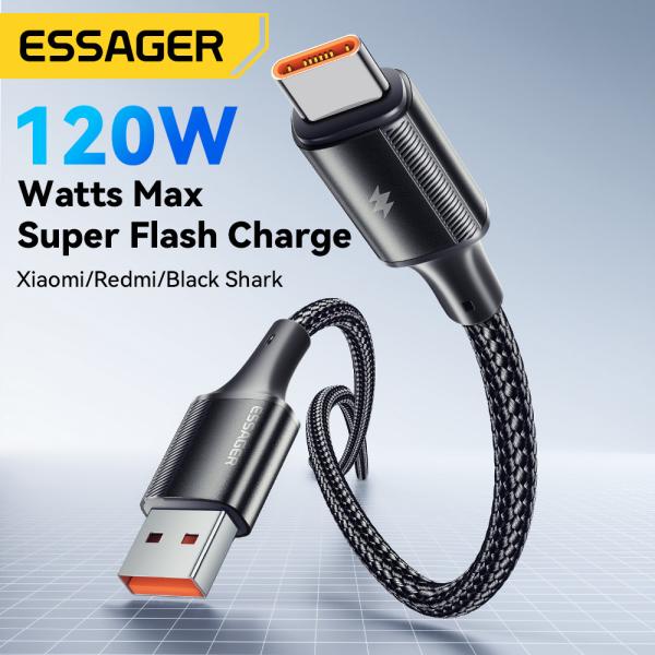 120W USB A to Cケーブル PP USB C充電コード ESSAGER ES-X45