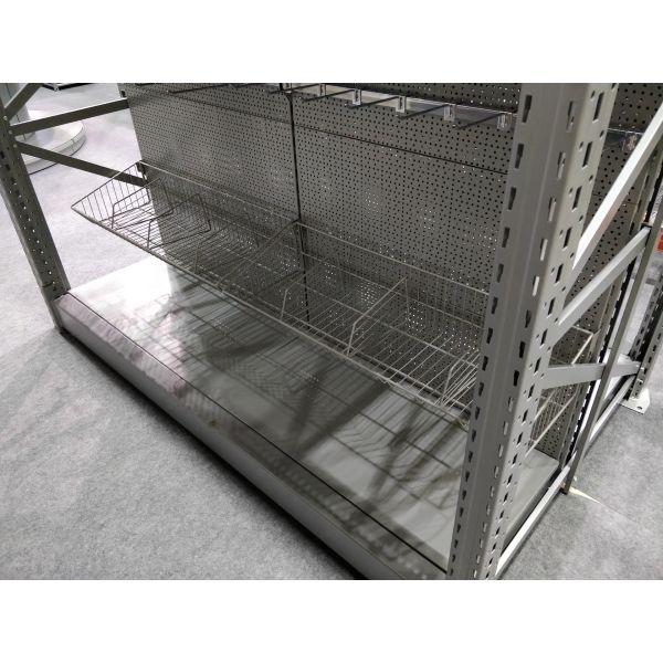 Tegometall Style Supermarket Metal Shelves Two In One Integrated Long Life Spend
