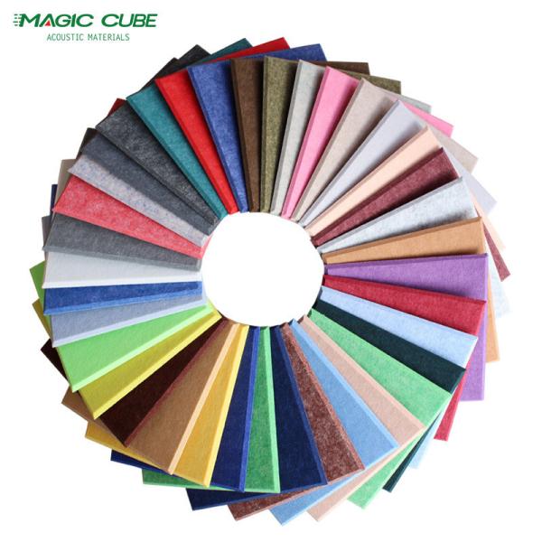 Eco Friendly Polyester Fiber Acoustic Panel Heat Insulation For Gyms