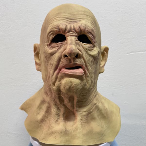 Professional Human Mask with Realistic Appearance and Latex Material for Theater Film and Costume Parties One Size Fits Most