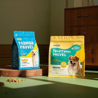 Low MOQ Custom Printed Pet Food Packaging Bags 8 Color Flexo Printing For Brand Promotion