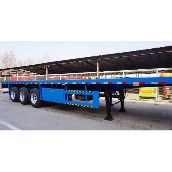 Mechanical Suspension Tri Axle 45Ft Flatbed Trailer