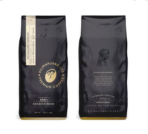 Stand Up Matte printing Mylar Open Top Side Gusset Valve Bag For Coffee Bean Bag Aluminum Foil Bellow Pocket