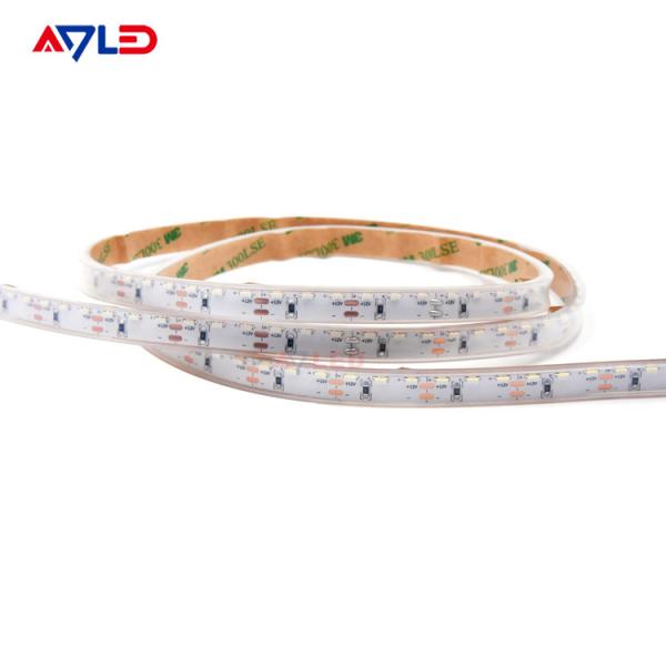 Luz branca pura exterior do diodo emissor de luz da opinião 120 lateral da tira 5M 12V 24V do diodo emissor de luz de IP20 IP67