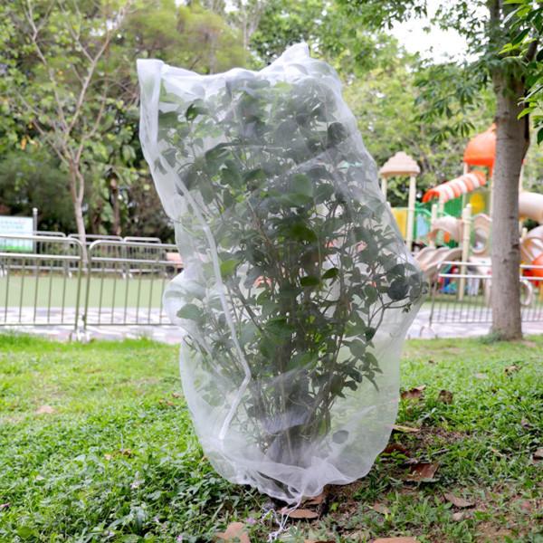 Insect Bird Netting Barrier Bags, Garden Bug Mesh Netting Plant Cover for Protect Plant Fruits Flower with Drawstring