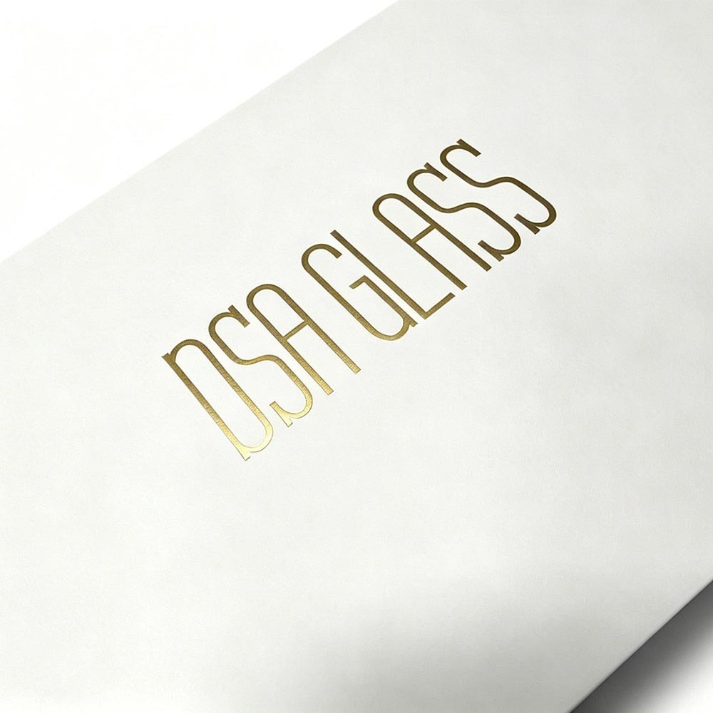 Long Rectangular Lid And Base Boxes Gold Foil Logo With Minimalist Exterior