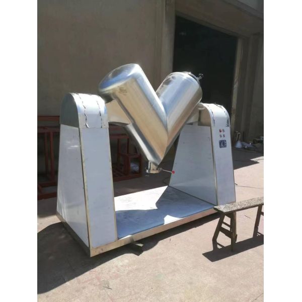 V Type Mixing Equipment for Thorough Gravity Driven Blending of Powdered and Granular Materials in Industrial Applications