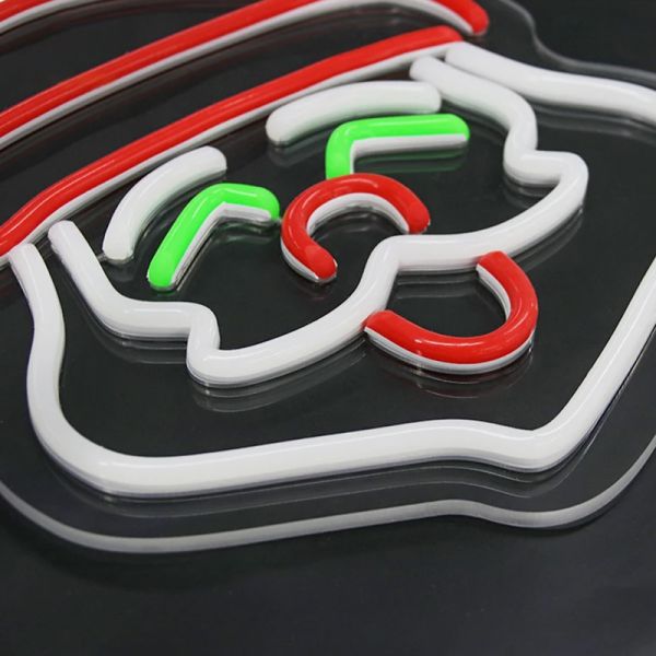 Santa Claus LED Neon Sign Custom Neon Signs for Holiday Decor & Business Display