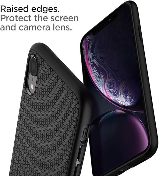 Stylish Slim TPU Phone Case for iPhone XR Liquid Air Compatible Mobile Cover with Raised Edges Simply Charge Stylish Protection